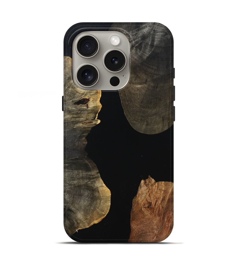 iPhone 16 Pro Wood Live Edge Phone Case - Maisy (Wood Burl, 803544)