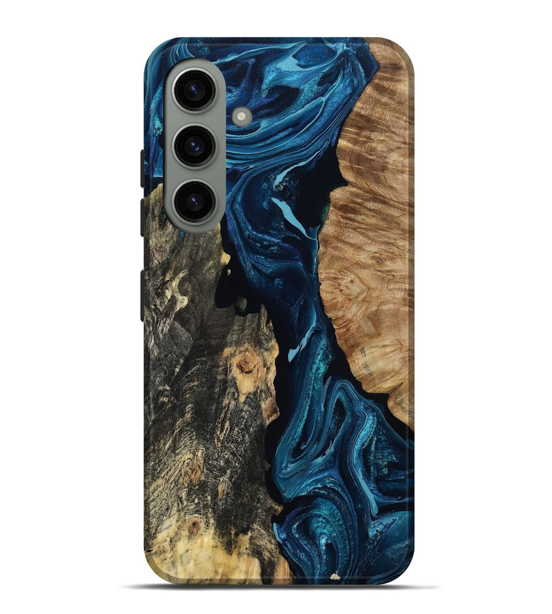 Galaxy S24 Plus Wood Live Edge Phone Case - Margret (Blue, 803562)