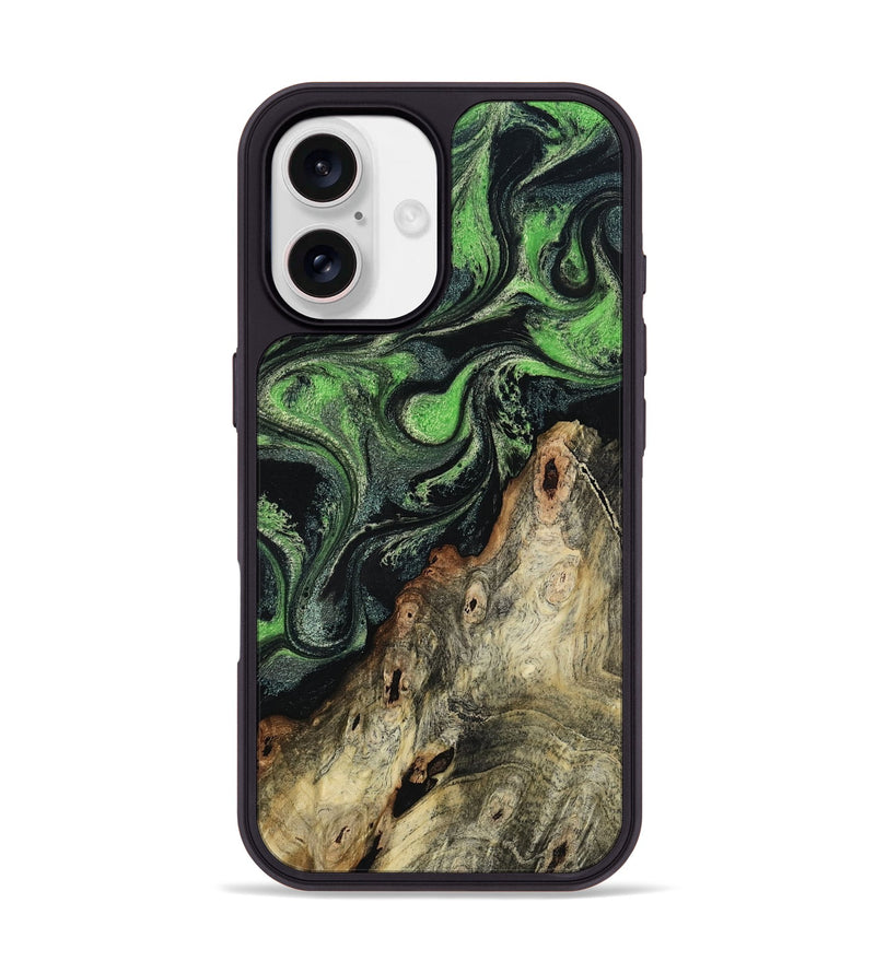 iPhone 17 Wood Phone Case - Karma (Green, 803609)