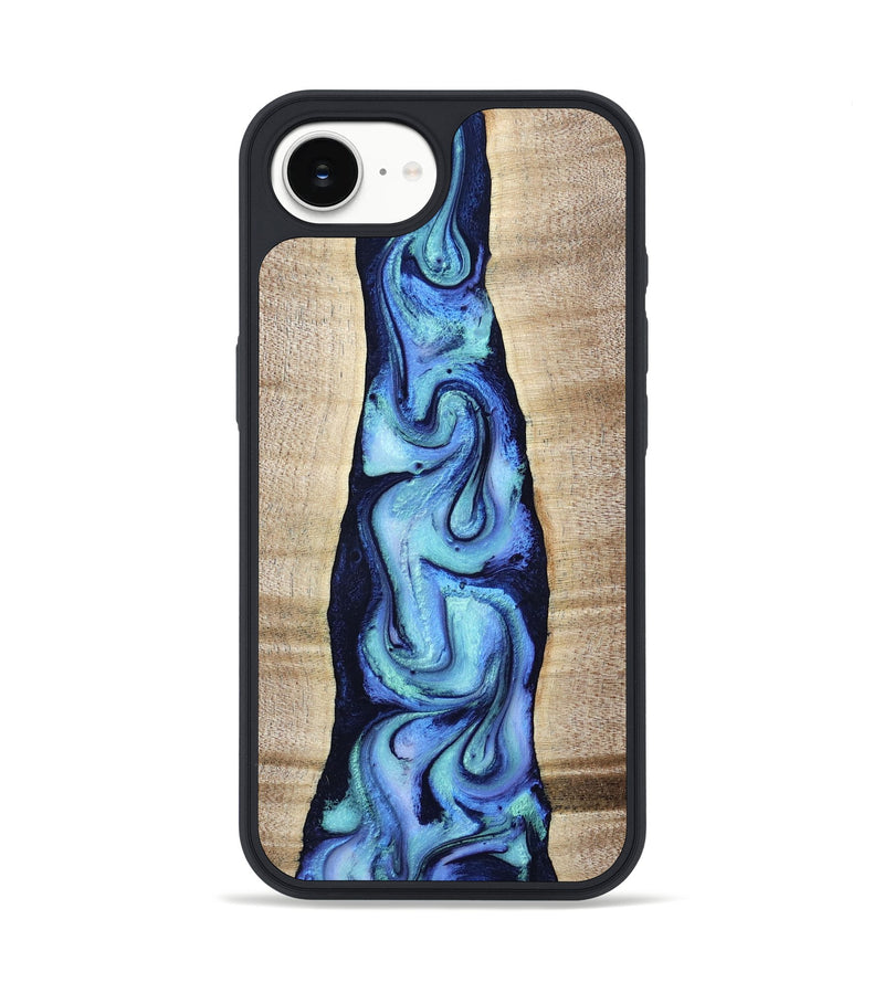 iPhone 16e Wood Phone Case - Jagger (Blue, 803618)