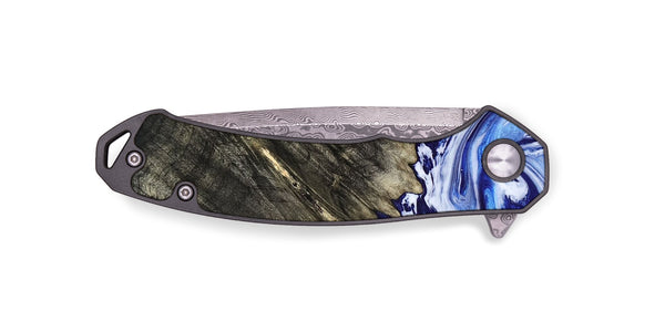 EDC Wood Pocket Knife - Leia (Blue, 803619)