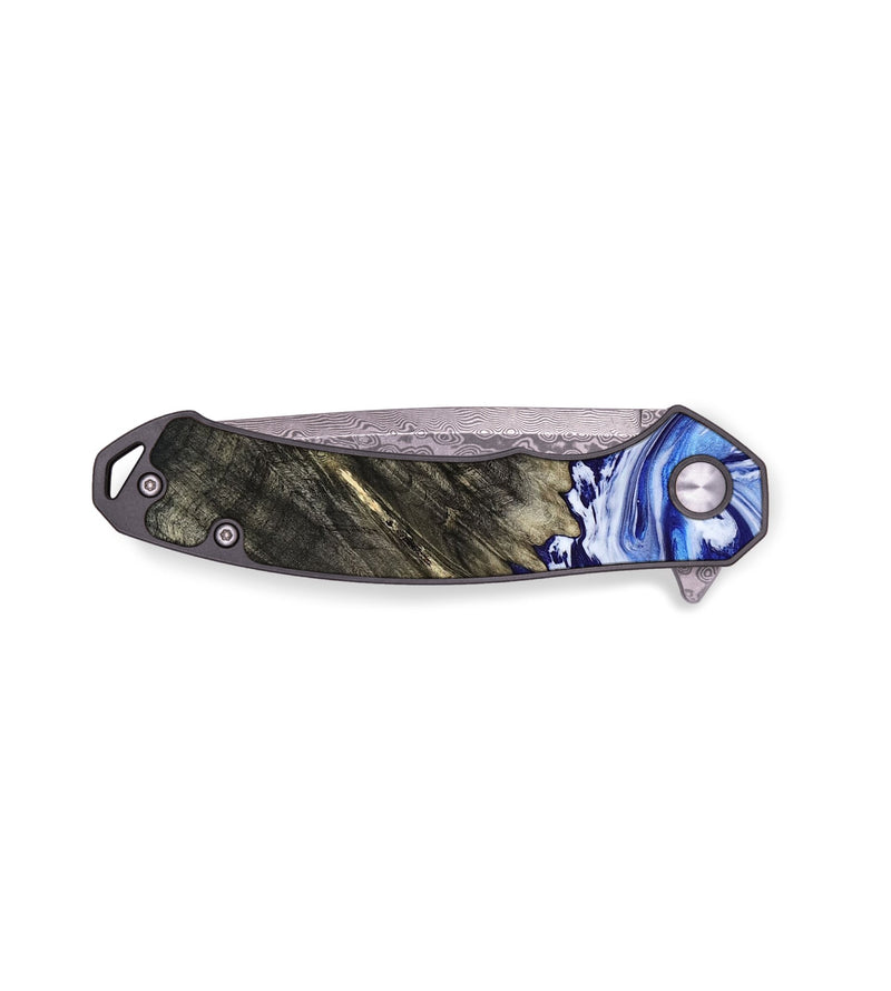 EDC Wood Pocket Knife - Leia (Blue, 803619)