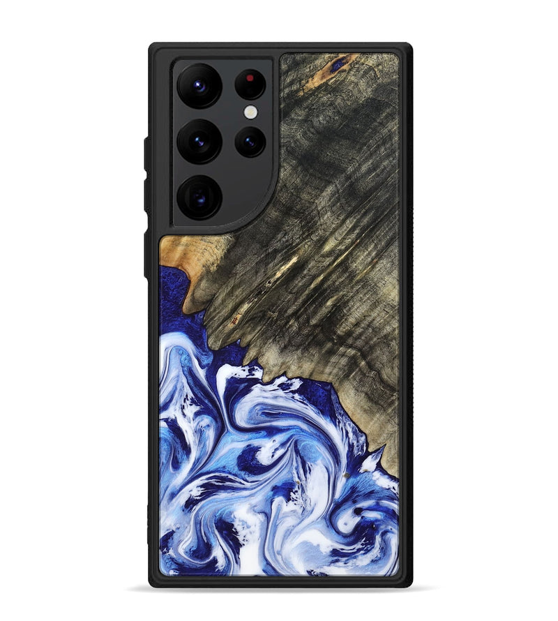 Galaxy S22 Ultra Wood Phone Case - Leia (Blue, 803619)