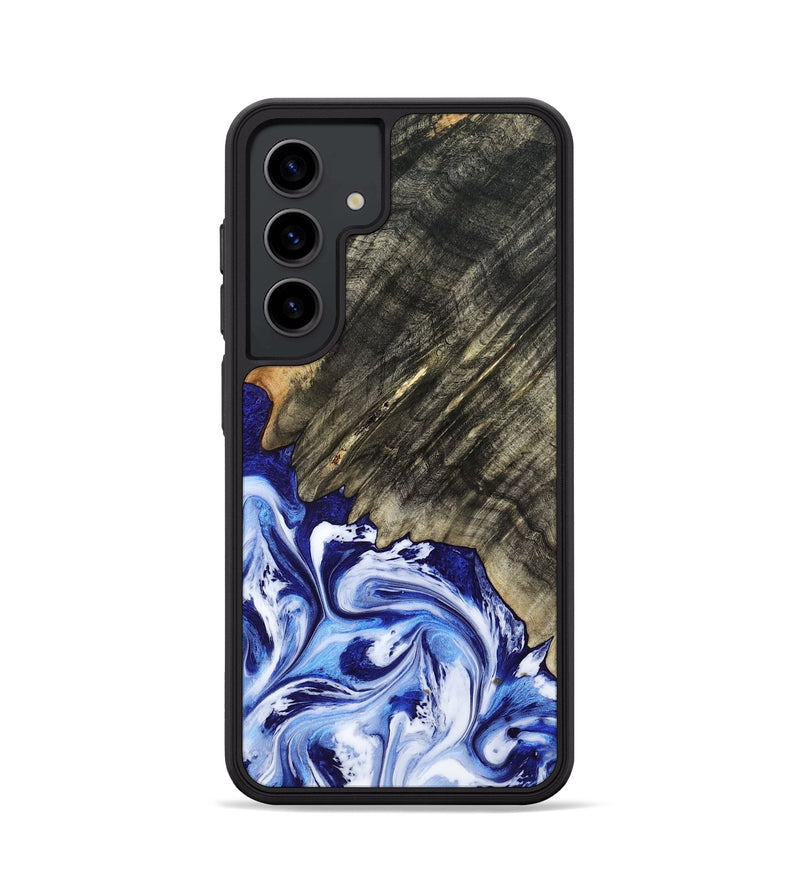 Galaxy S24 Wood Phone Case - Leia (Blue, 803619)