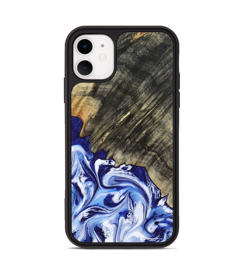 iPhone 11 Wood Phone Case - Leia (Blue, 803619)