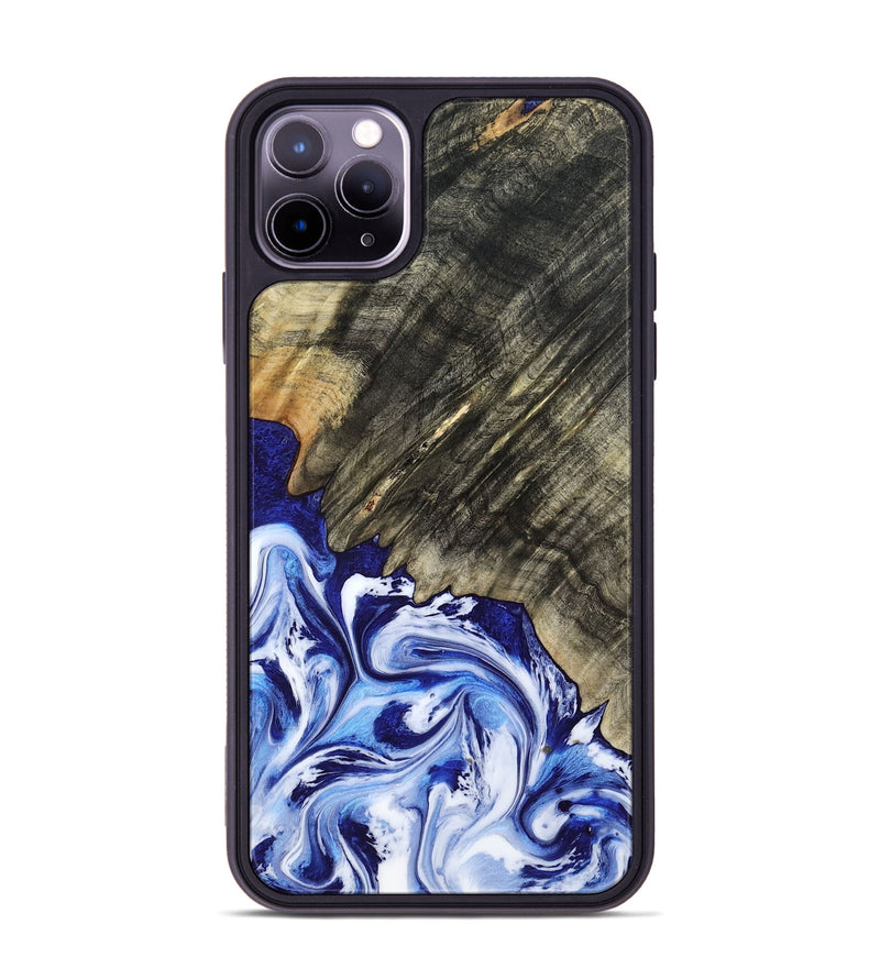 iPhone 11 Pro Max Wood Phone Case - Leia (Blue, 803619)