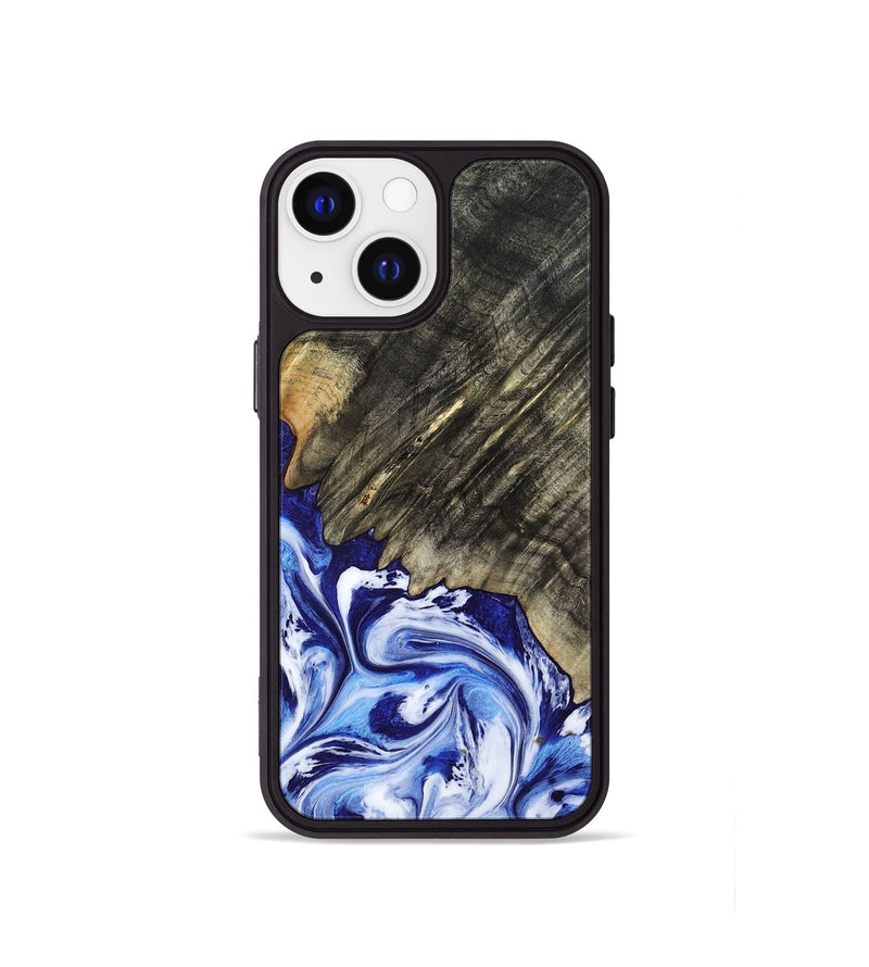 iPhone 13 mini Wood Phone Case - Leia (Blue, 803619)