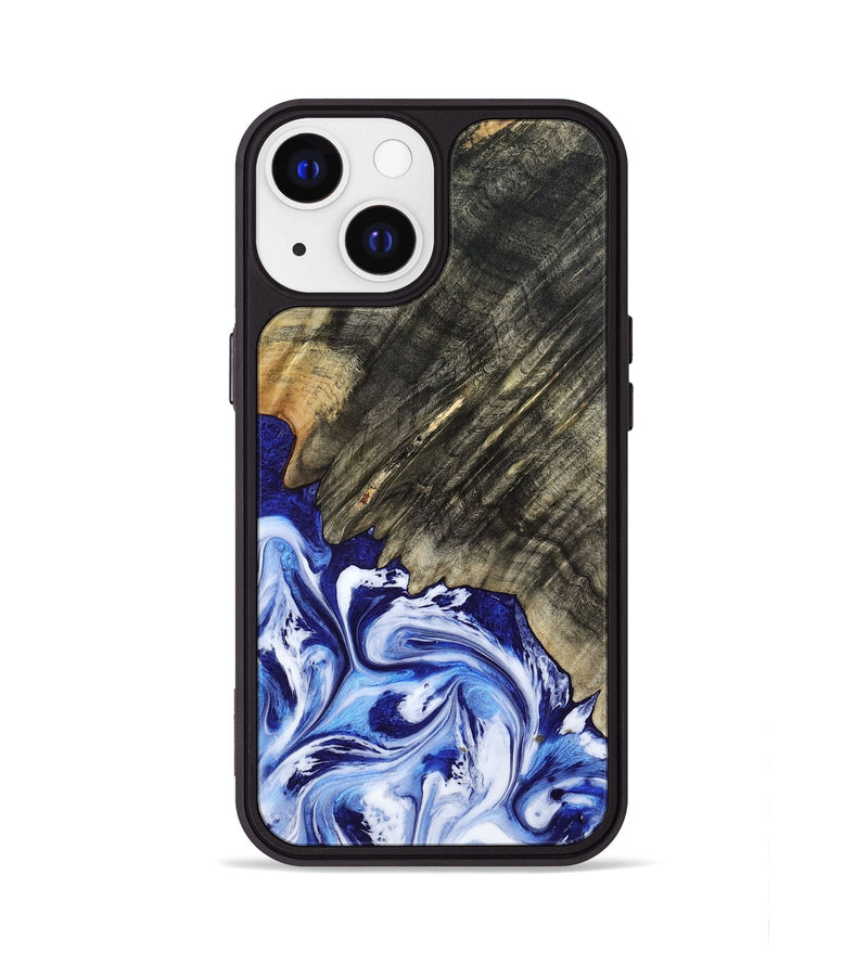 iPhone 13 Wood Phone Case - Leia (Blue, 803619)
