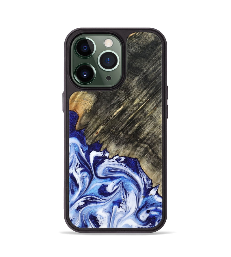 iPhone 13 Pro Wood Phone Case - Leia (Blue, 803619)