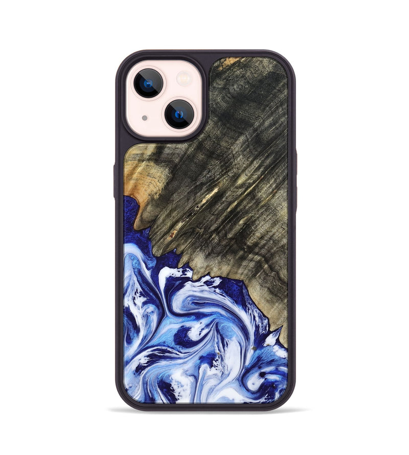 iPhone 14 Wood Phone Case - Leia (Blue, 803619)