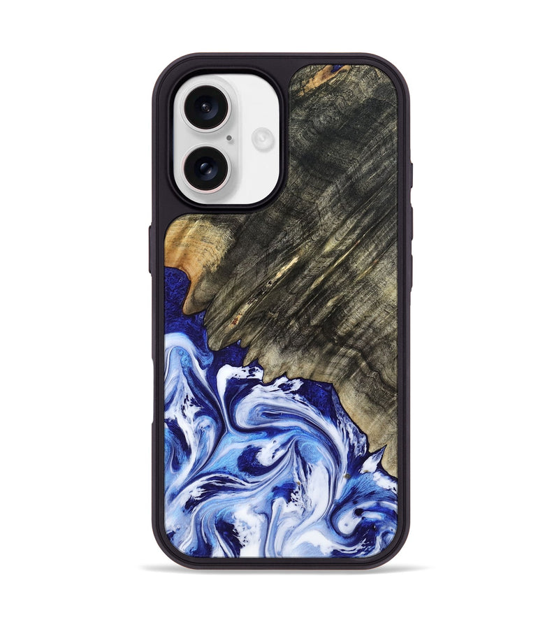 iPhone 17 Wood Phone Case - Leia (Blue, 803619)