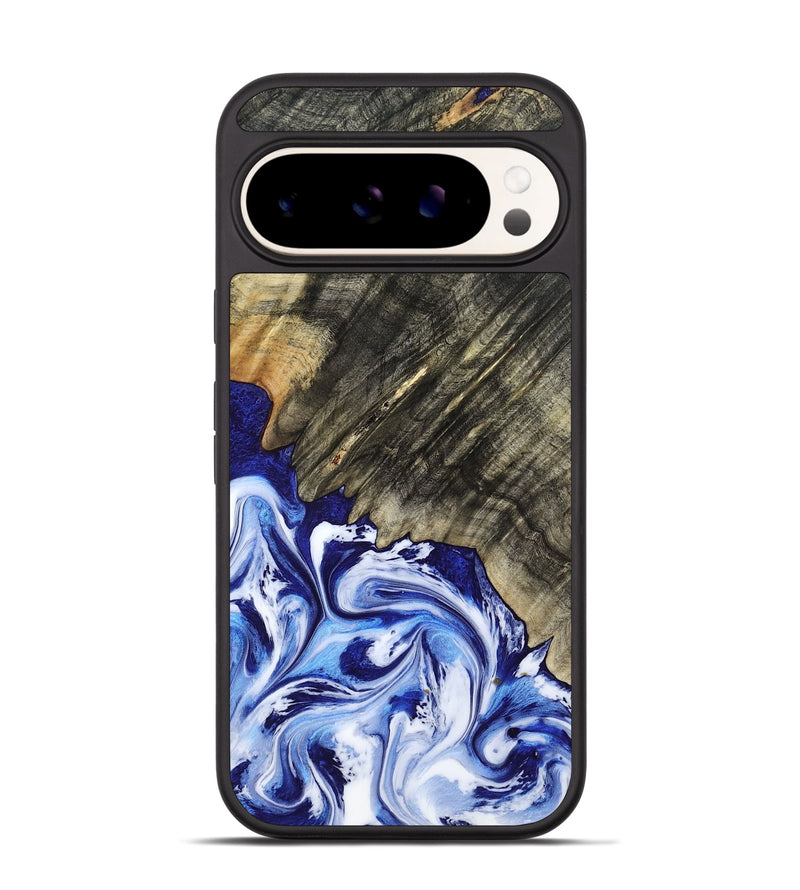 Pixel 9 Pro Wood Phone Case - Leia (Blue, 803619)