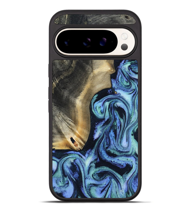 Pixel 10 Pro XL Wood Phone Case - Brandyn (Blue, 803620)