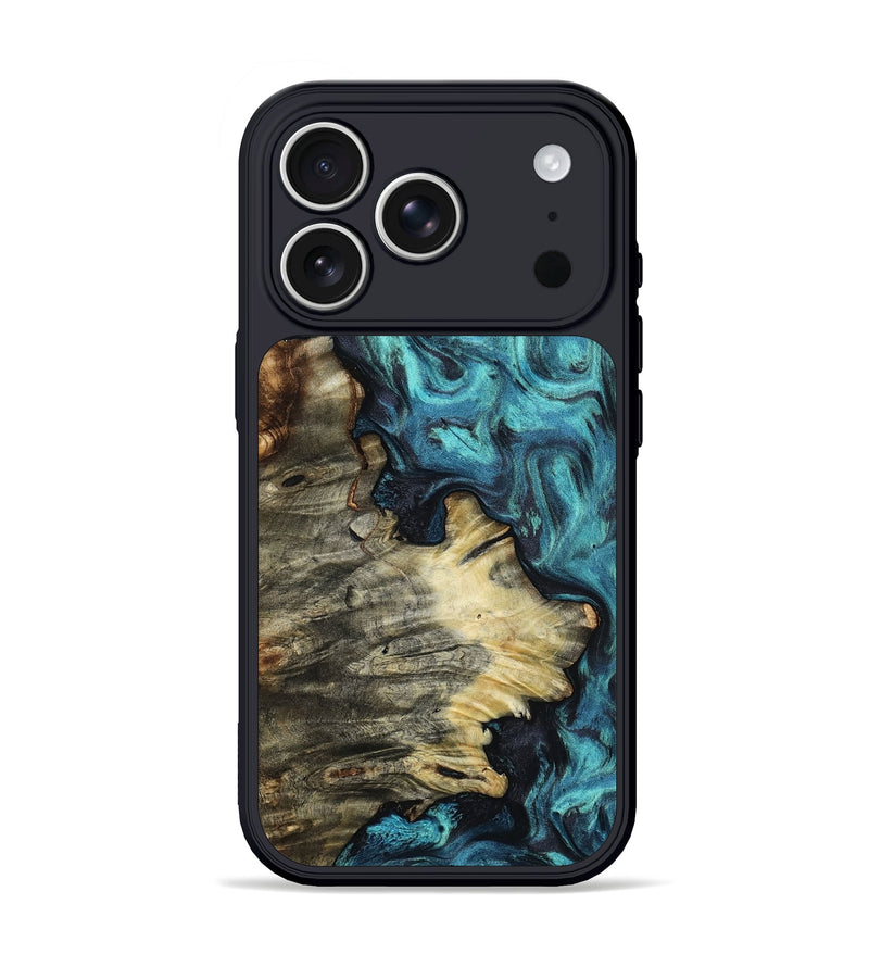iPhone 17 Pro Wood Phone Case - Otho (Blue, 803621)