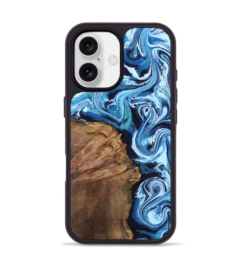 iPhone 17 Wood Phone Case - Oaklynn (Blue, 803622)