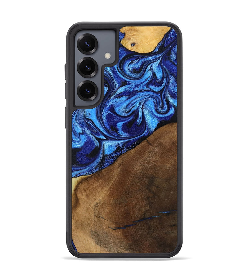 Galaxy S25 Plus Wood Phone Case - Landon (Blue, 803623)