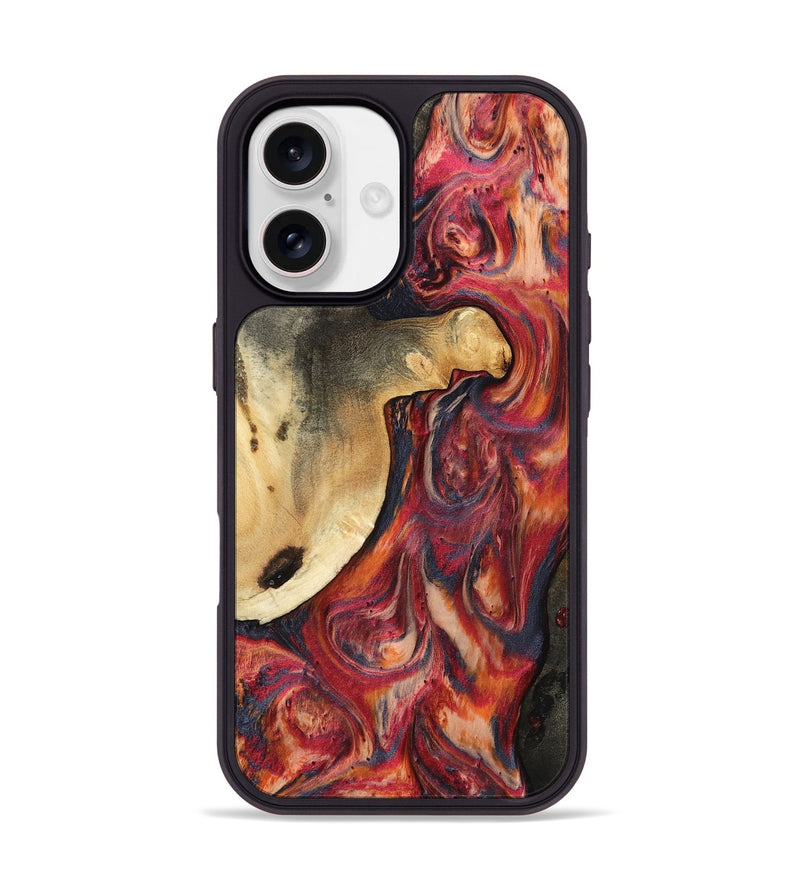 iPhone 17 Wood Phone Case - Stoney (Red, 803627)