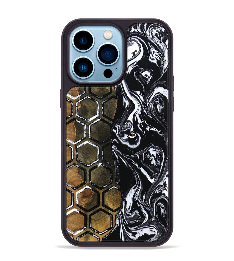 iPhone 14 Pro Max Wood Phone Case - Aubrey (Pattern, 803639)