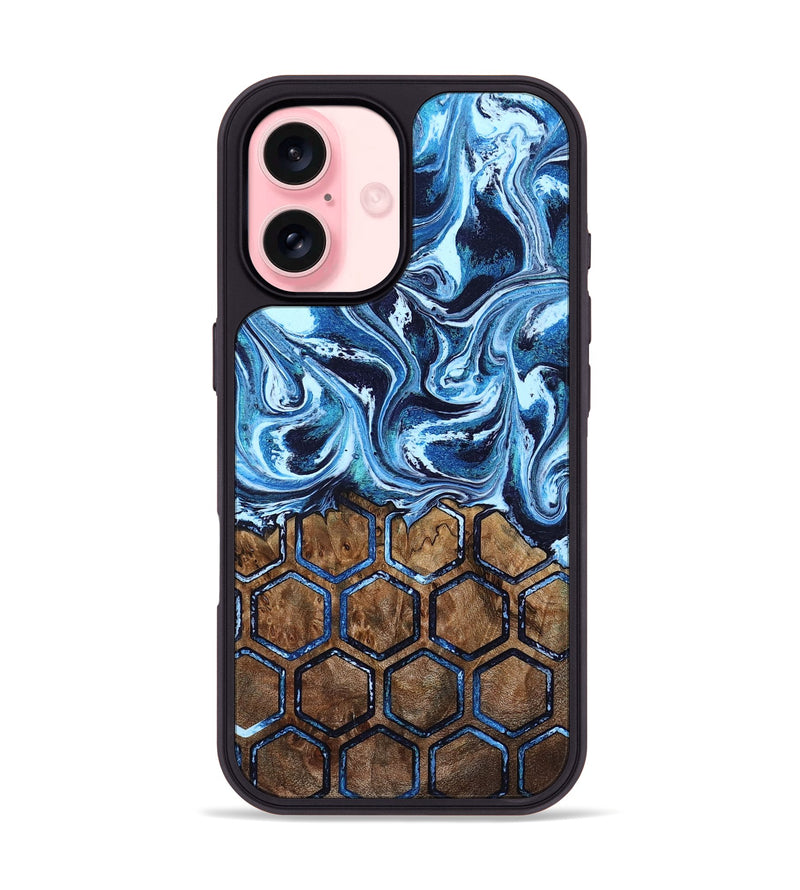 iPhone 16 Wood Phone Case - Desirae (Pattern, 803644)