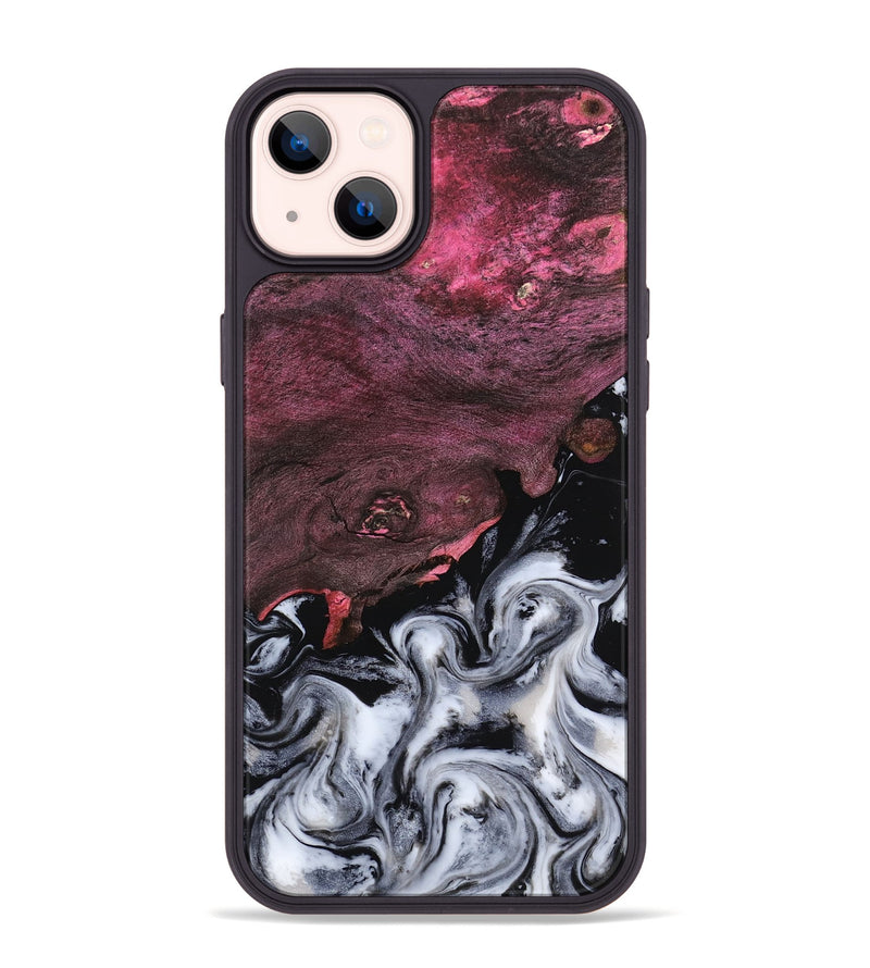 iPhone 14 Plus Wood Phone Case - Steve (Black & White, 803647)