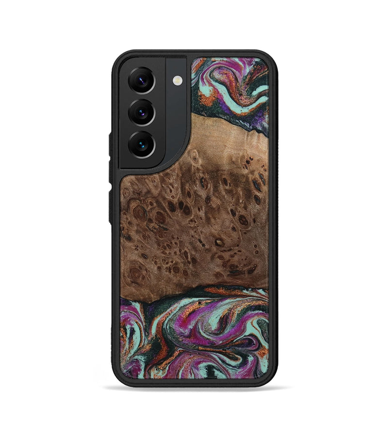 Galaxy S22 Wood Phone Case - Oda (Green, 803674)
