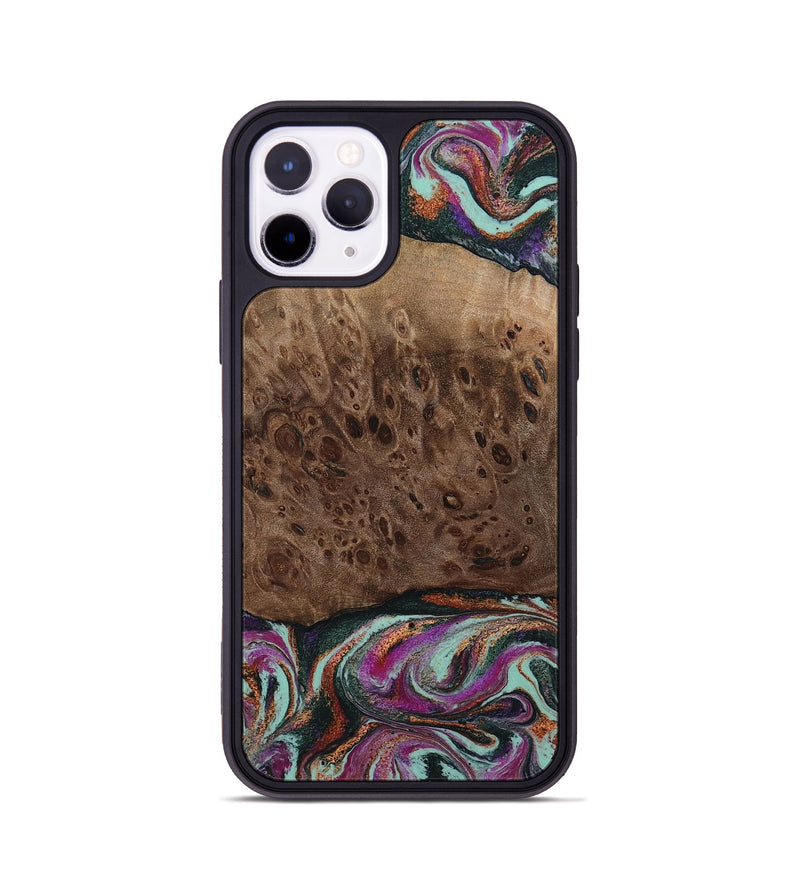 iPhone 11 Pro Wood Phone Case - Oda (Green, 803674)