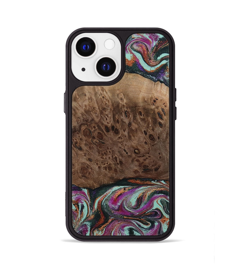 iPhone 13 Wood Phone Case - Oda (Green, 803674)