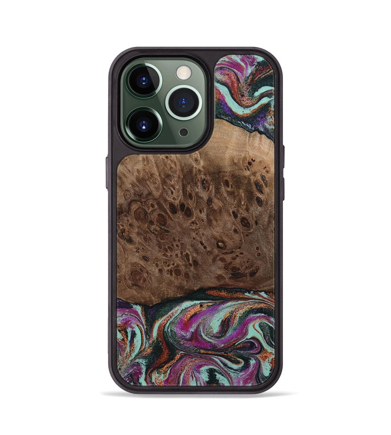 iPhone 13 Pro Wood Phone Case - Oda (Green, 803674)