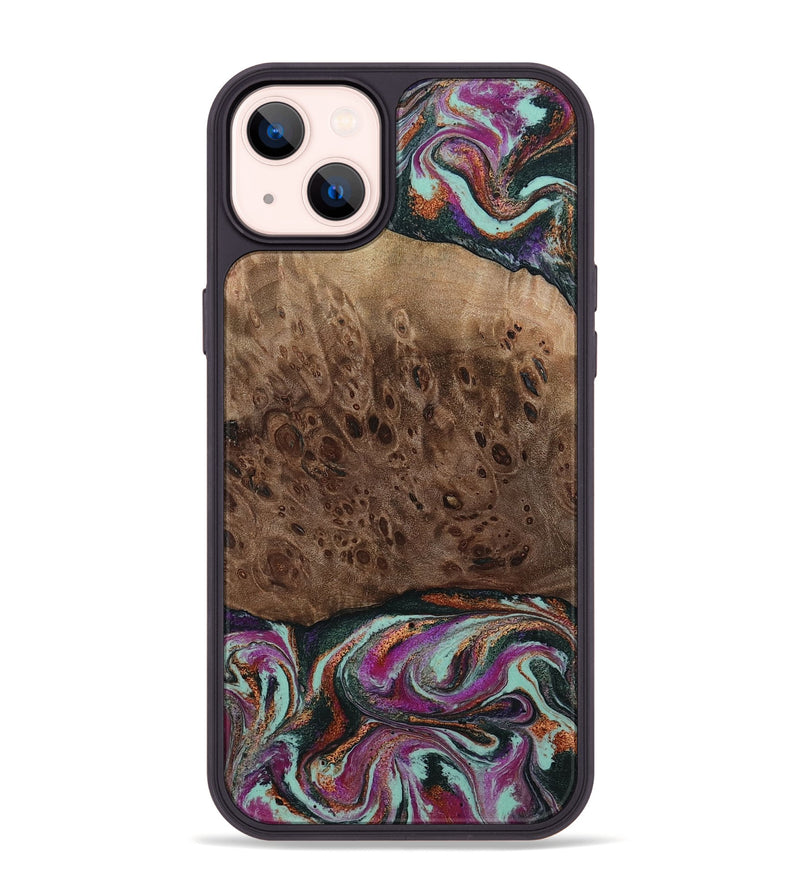 iPhone 14 Plus Wood Phone Case - Oda (Green, 803674)