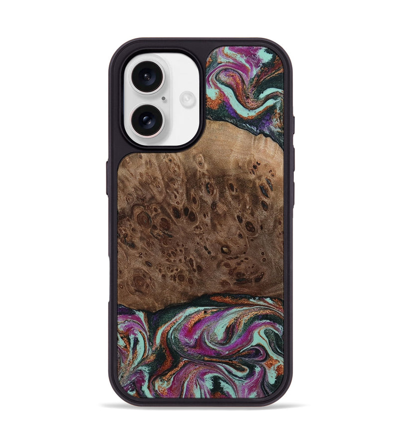 iPhone 17 Wood Phone Case - Oda (Green, 803674)