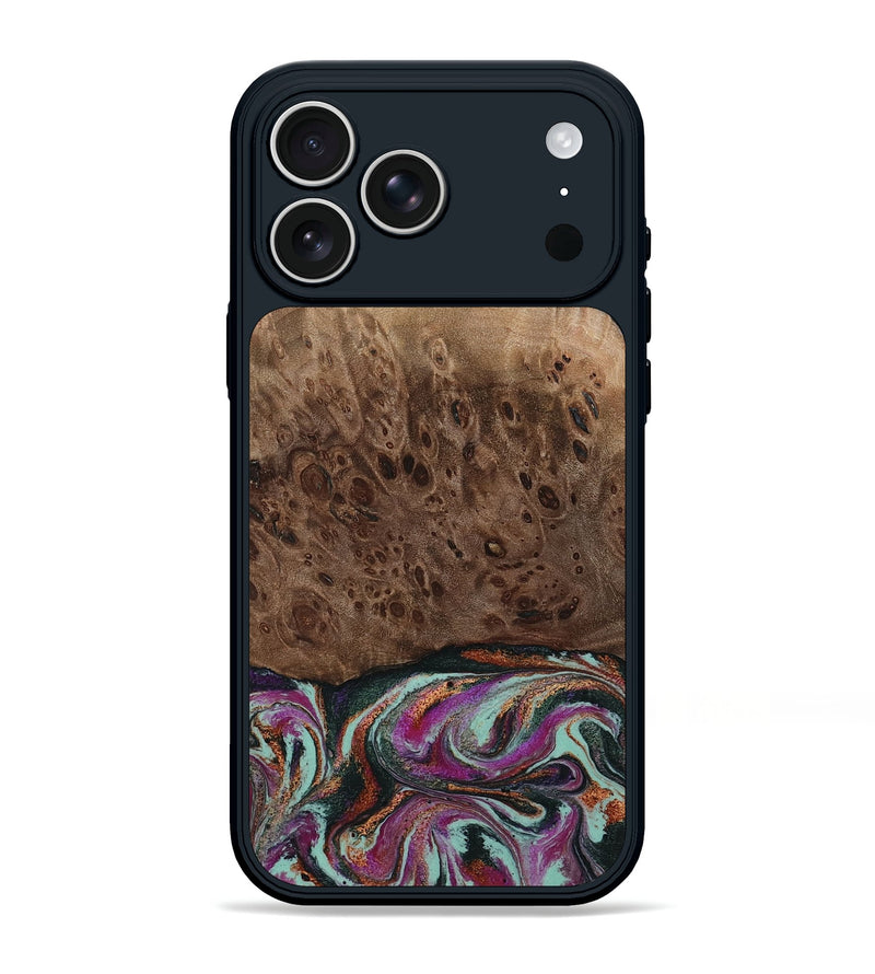 iPhone 17 Pro Max Wood Phone Case - Oda (Green, 803674)