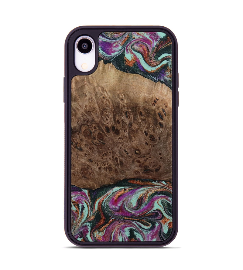 iPhone Xr Wood Phone Case - Oda (Green, 803674)