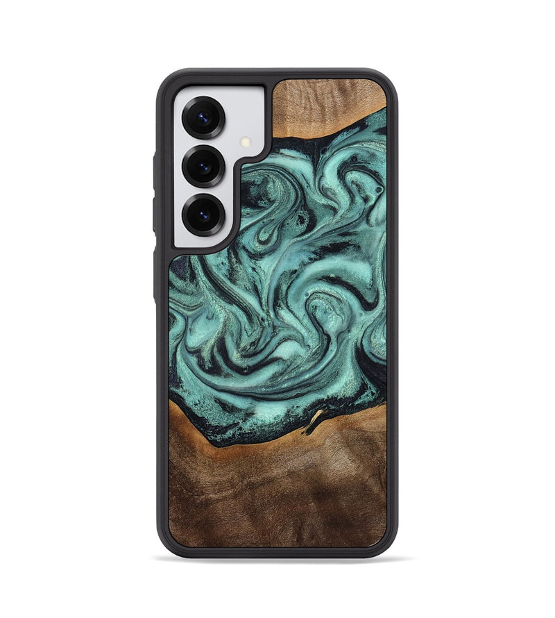 Galaxy S25 Wood Phone Case - Maye (Green, 803685)
