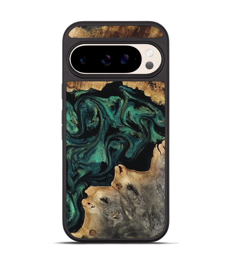 Pixel 10 Pro Wood Phone Case - Eunice (Green, 803687)