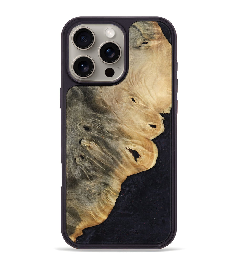 iPhone 16 Pro Max Wood Phone Case - Evette (Wood Burl, 803704)