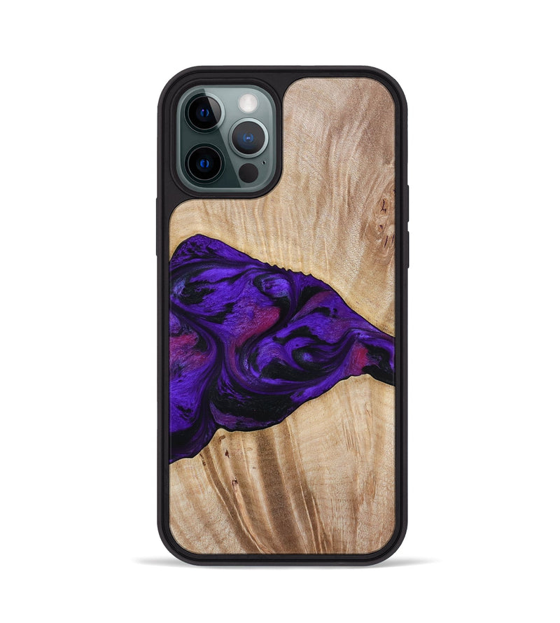 iPhone 12 Pro Wood Phone Case - Leora (Purple, 803770)