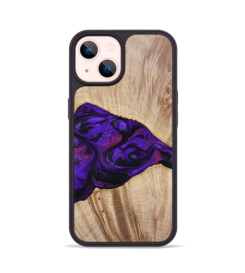 iPhone 14 Wood Phone Case - Leora (Purple, 803770)