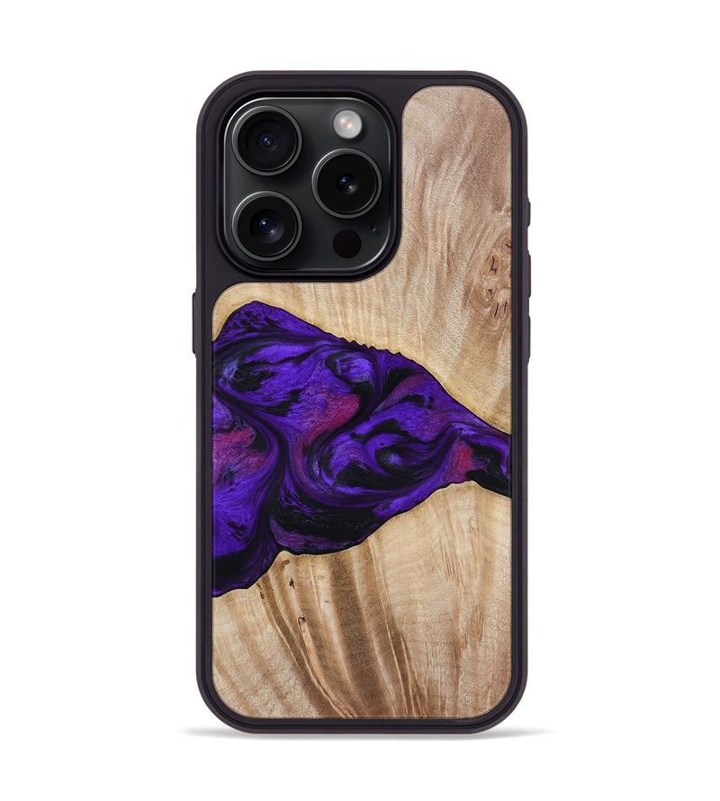 iPhone 15 Pro Wood Phone Case - Leora (Purple, 803770)
