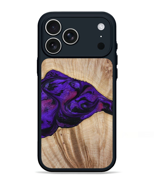 iPhone 17 Pro Max Wood Phone Case - Leora (Purple, 803770)