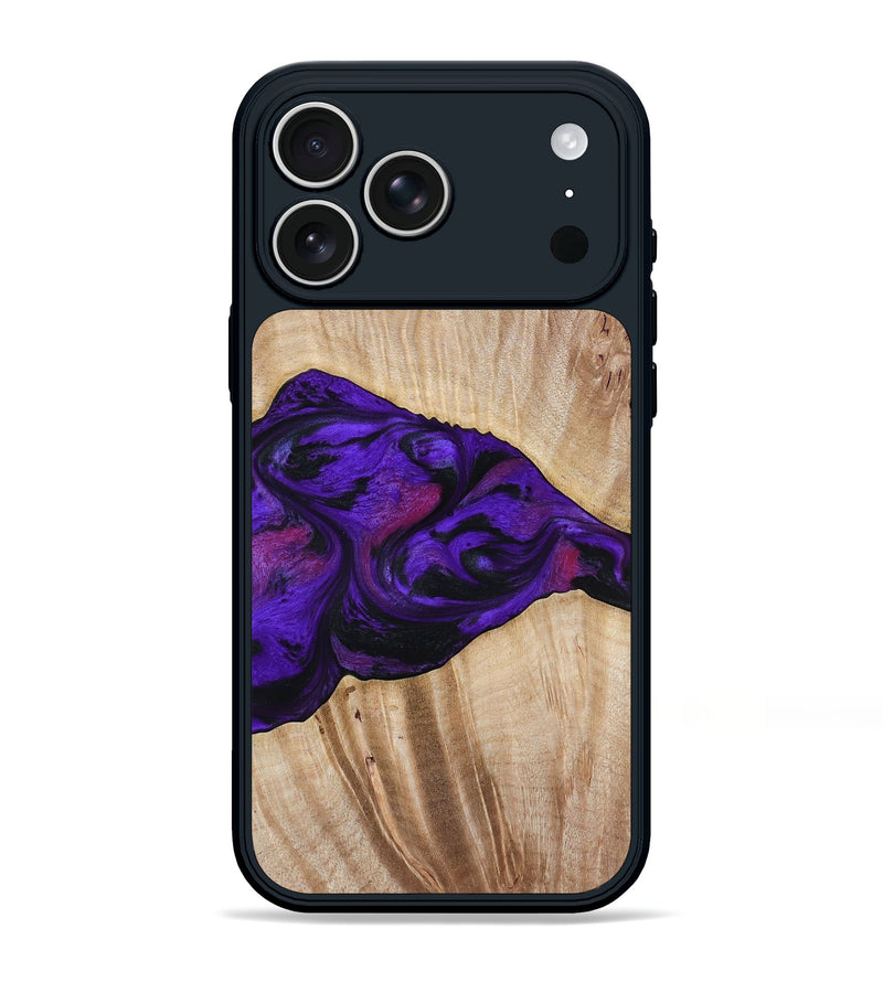 iPhone 17 Pro Max Wood Phone Case - Leora (Purple, 803770)