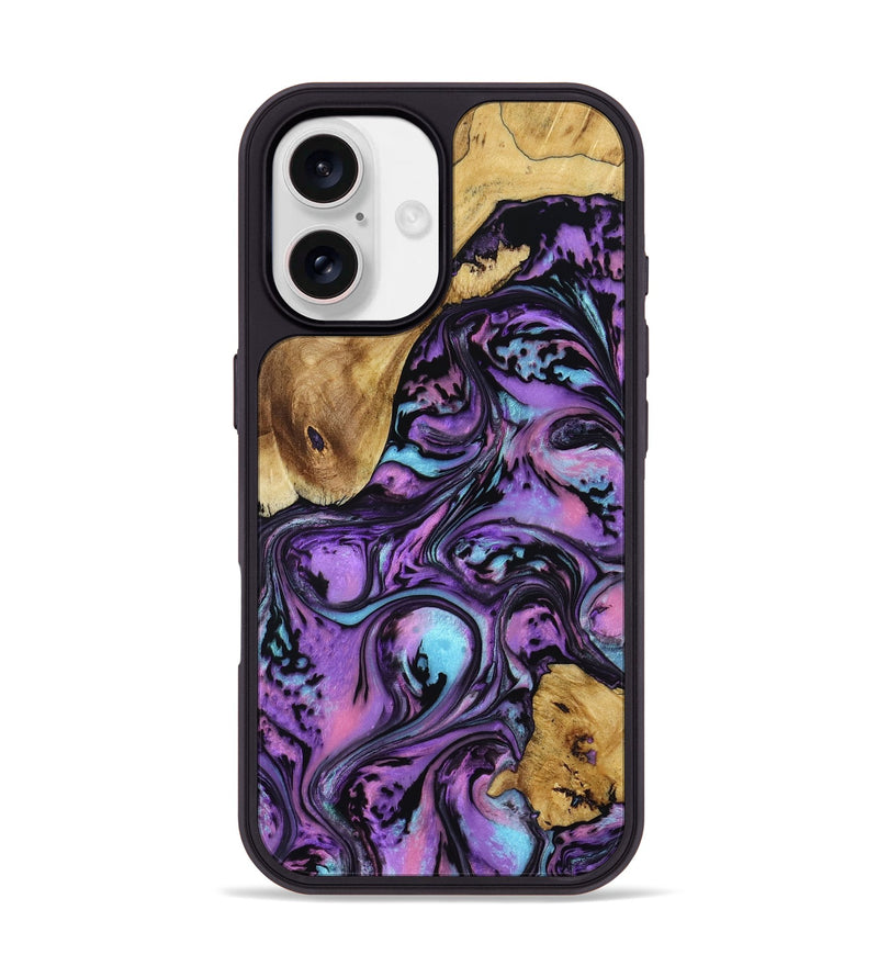 iPhone 17 Wood Phone Case - Angus (Purple, 803774)