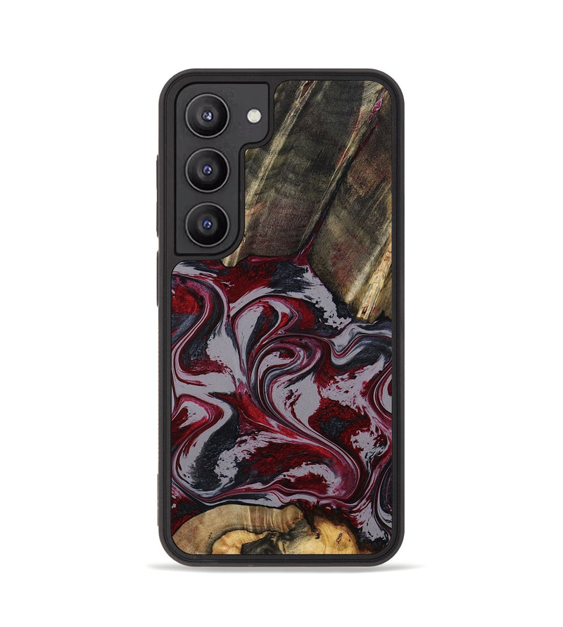 Galaxy S23 Wood Phone Case - Shanda (Red, 803775)