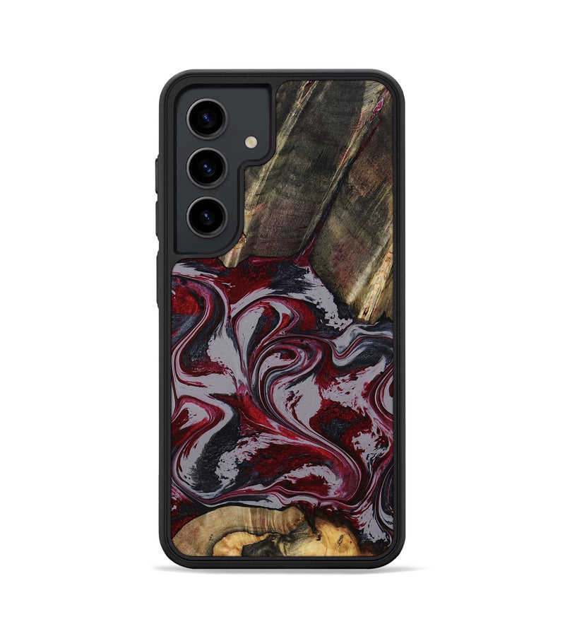 Galaxy S24 Wood Phone Case - Shanda (Red, 803775)