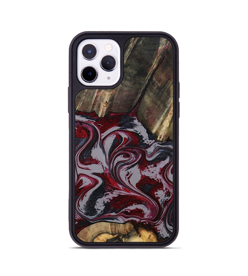 iPhone 11 Pro Wood Phone Case - Shanda (Red, 803775)