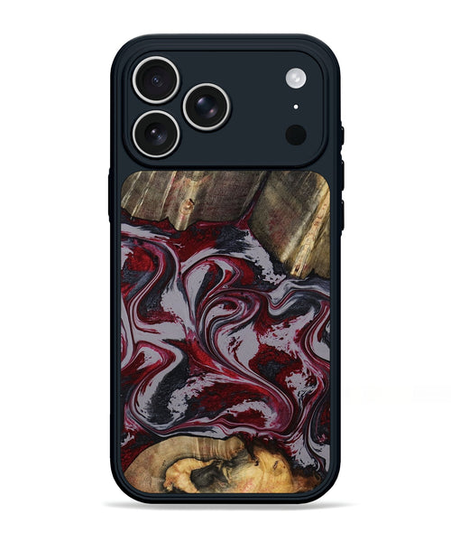 iPhone 17 Pro Max Wood Phone Case - Shanda (Red, 803775)