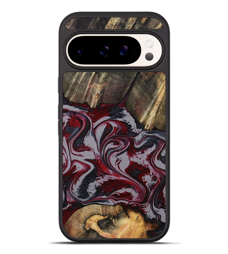 Pixel 10 Pro XL Wood Phone Case - Shanda (Red, 803775)