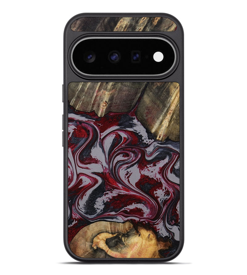 Pixel 11 Pro XL Wood Phone Case - Shanda (Red, 803775)