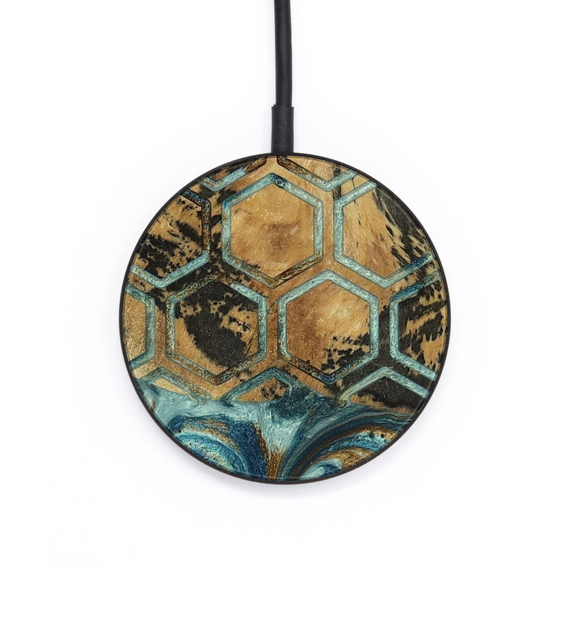 Circle Wood Wireless Charger - West (Pattern, 803782)