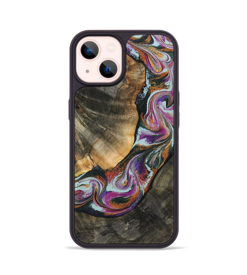 iPhone 14 Wood Phone Case - Waylen (Green, 803799)