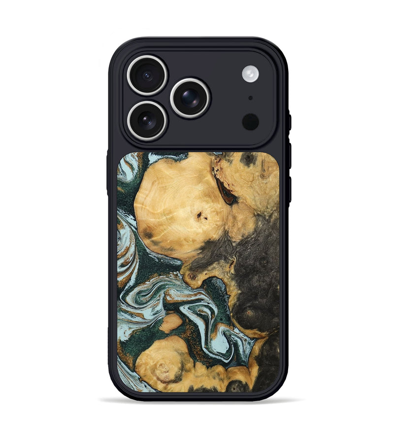 iPhone 17 Pro Wood Phone Case - Myra (Green, 803816)